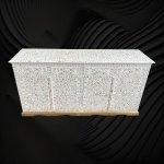 Pearlescent Arabesque Inlay Cabinet: Beauty in Bone