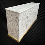 Pearlescent Arabesque Inlay Cabinet: Beauty in Bone - Image 2