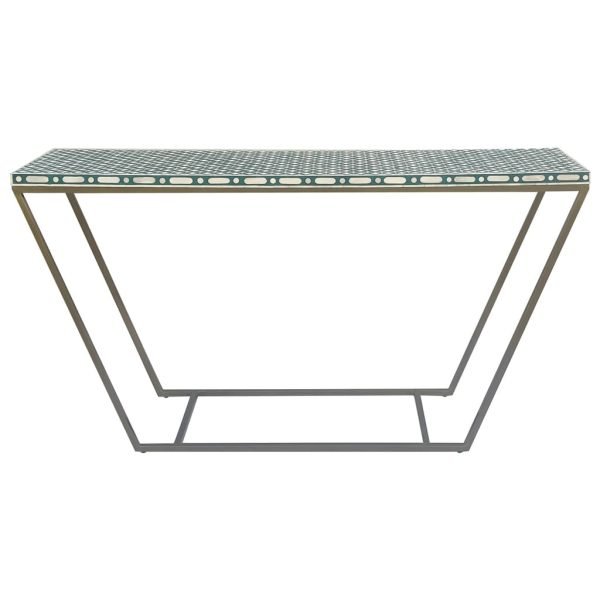 Sleek Bone Inlay Console Table - Image 2
