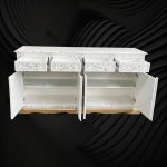 Pearlescent Arabesque Inlay Cabinet: Beauty in Bone - Image 3
