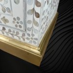 Pearlescent Arabesque Inlay Cabinet: Beauty in Bone - Image 4