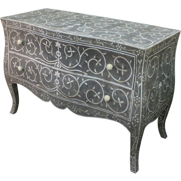 Modena Bone Inlay Chest: Elegant & Contemporary - Image 2