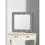 Wave Inlay Mirror: Exquisite Decor for Modern Homes