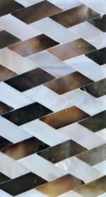 Wave Inlay Mirror: Exquisite Decor for Modern Homes - Image 2