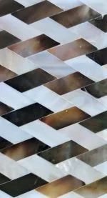 Wave Inlay Mirror: Exquisite Decor for Modern Homes - Image 2