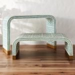 Exquisite Bone Inlay Console: Moroccan Oasis - Image 5