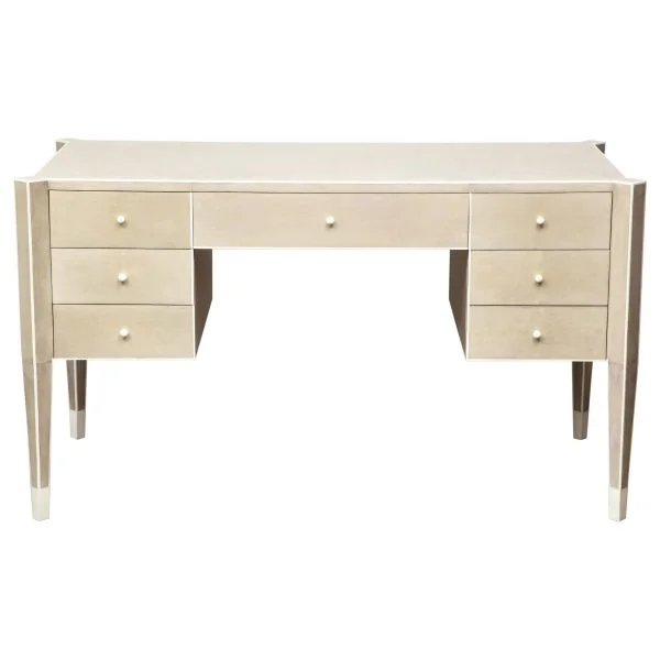 Custom Parchment and Bone Desk