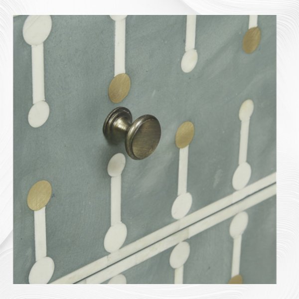 Green Dot Bone Inlay Chest - Image 4