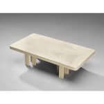 Jean Claude Dresse Coffee Table in Resin with Bone Inlay - Image 3