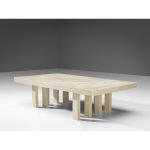 Jean Claude Dresse Coffee Table in Resin with Bone Inlay - Image 2