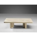 Jean Claude Dresse Coffee Table in Resin with Bone Inlay - Image 4