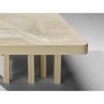 Jean Claude Dresse Coffee Table in Resin with Bone Inlay - Image 8