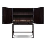 Contemporary Aubiers Armoire Cabinet, Different Wood and Bone Inlays - Image 3