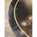 Vintage Italian Ebonized Oak and Bone Inlaid Center Table - Image 7