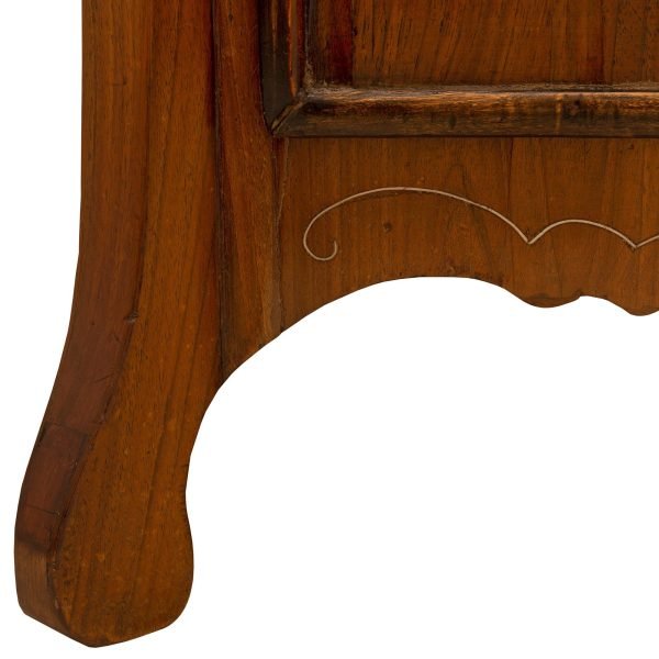 Italian 18th Century Louis XIV Period Walnut Inlaid Bombée Commode - Image 6
