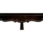 Ebony Marble Side Table with Bone Inlay - Image 4