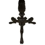 Ebony Marble Side Table with Bone Inlay - Image 6