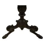 Ebony Marble Side Table with Bone Inlay - Image 5