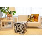 Baroque Bone Inlay Cube: A Sophisticated Accent - Image 2