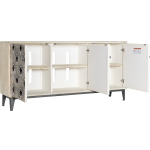 Exquisite Bone Inlay Floral Entertainment Credenza - Image 4