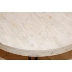 Contemporary White Bone Inlay Round Table - Image 8