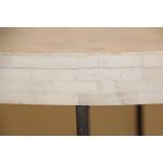 Contemporary White Bone Inlay Round Table - Image 6