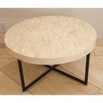 Contemporary White Bone Inlay Round Table - Image 5