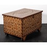 Indian Camel Bone Trunk on Castors - Image 5