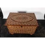 Indian Camel Bone Trunk on Castors - Image 8