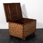 Indian Camel Bone Trunk on Castors