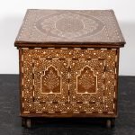 Indian Camel Bone Trunk on Castors - Image 7