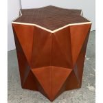 Bone Inlay Geometric Star Side Table - Image 3