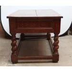 18th Century Italian Walnut Two-Drawer Table with Fruitwood and Bone Inlay - Image 5