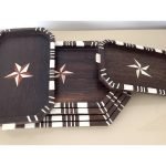 Antique Bone Inlay Trays Set - Image 6