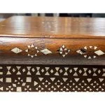 Beautiful Moorish Syrian or Asian Inlaid Inlay Wood Box Storage Chest Trunk - Image 18