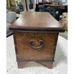 Beautiful Moorish Syrian or Asian Inlaid Inlay Wood Box Storage Chest Trunk - Image 10