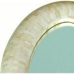 Oval Mirror with Bone Inlay, Callison Mirror - Image 4