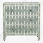 Green Dot Bone Inlay Chest