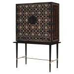 Indo-Portuguese Mughal Bar with Faux Tortoiseshell Decore, Bone, Ebony & Iron - Image 2