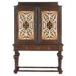 Early XVIII Century dutch and spanish inspired wood Toledo Armoire - Image 2
