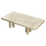 Jean Claude Dresse Coffee Table in Resin with Bone Inlay