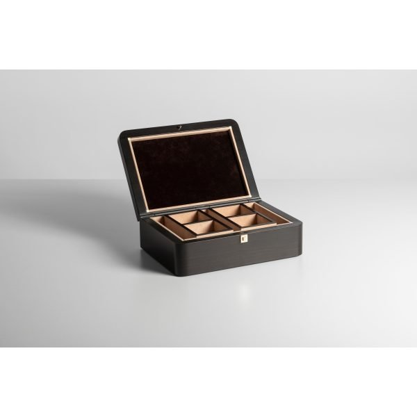 Première Dame Jewelry Box in Ebony with Bone Inlay by Giordano Vigano - Image 4