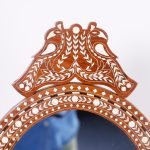 Anglo Indian Inlaid Vanity or Chevelle Mirror on Stand - Image 5