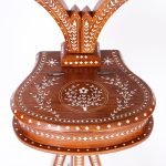 Anglo Indian Inlaid Vanity or Chevelle Mirror on Stand - Image 7