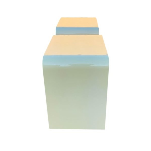 Enrique Garcel Pair Lacquer & Bone Side or End Tables, Night Stands Mid-Century - Image 4