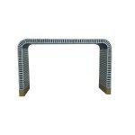 Navy Lines: Exquisite Bone Inlay Hall Table