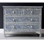 Bone Inlay Chests Of 4 Drawer