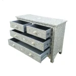 Grey Floral Bone Inlay Chest - Image 3