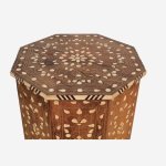 Elegant Bone Inlay Nightstand Luna - Image 3