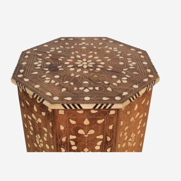 Elegant Bone Inlay Nightstand Luna - Image 3